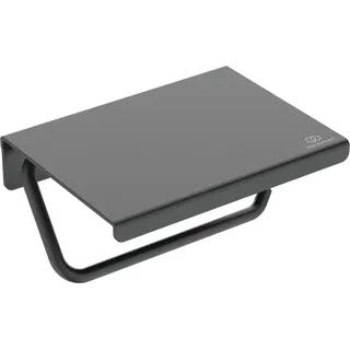 Ideal Standard Papierrollenhalter mit Ablage Schwarz Matt