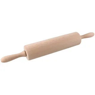 Fackelmann Zenker 31331 Teigrolle aus Holz mit Kugellager, braun, 6,5 x 44,5 cm
