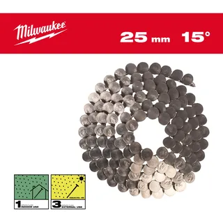 Milwaukee Coilnägel 3,05 x 25 mm Ringschaft Edelstahl, 15° für M18FRCN45