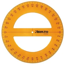 ARISTO Contrast Vollkreis-Winkelmesser, 360°, orange-transparent