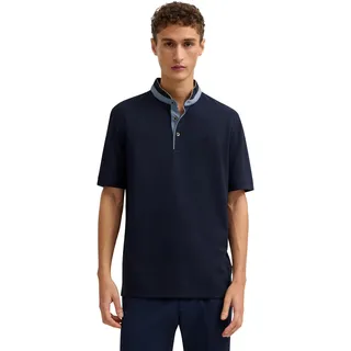 bugatti Herren Poloshirt Modern Fit aus Baumwolle mit Stehkragen