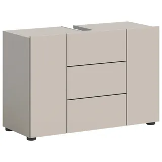 xonox.home Waschbeckenunterschrank Vira 82 x 56 x 34 cm Kaschmir/Schwarz