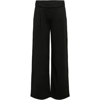 JDY Damen Marlene Culotte Hose Weite JDYGEGGO Flare Long Pants | XS / 34L - Schwarz