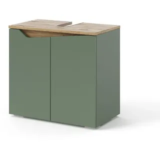 Vicco Waschbeckenunterschrank Marelle Grün/Anthrazit 60 x 57.5 cm mit 2 Türen