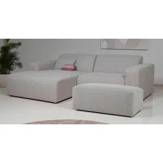 INOSIGN »Koa,228cm, L-Form, Modulsofa, Webstoff, Cord, Struktur, Chenille« Designsofa, Set, Hocker inklusive, weicher Lounge-Sitzkomfort,