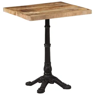 vidaXL Bistrotisch 60x60x77 cm Raues Mangoholz