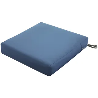 Classic Accessories Ravenna Sitzkissen, wasserabweisend, 63,5 x 63,7 x 12,7 cm, quadratisch, Schaumstoff, Empire Blue, Lounge-Stuhlkissen