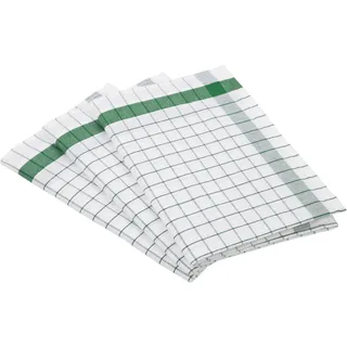 Ross Geschirrtuch »Exclusiv« Karofond, 50% Baumwolle, 50% Leinen, 50x70 cm grün