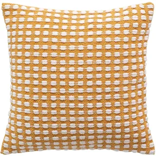 Douceur d'Intérieur Greta Kissenbezug (40 x 40 cm), Ocker, Baumwolle mit Chenille-Garn
