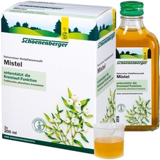 Bild Mistel naturreiner Heilpflanzensaft - 3x 200 ml (600 ml) Glasflaschen - freiverkäufliches Arzneimittel - unterstützt die Kreislauffunktion