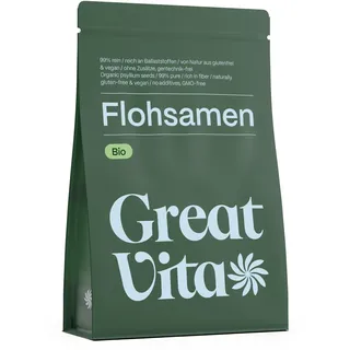 GreatVita Bio Flohsamen Samen 1 kg