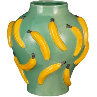 Mica Vase Bananen ¦ grün ¦ Keramik ¦ Maße (cm): H: 37,5 Ø: 34.0