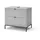 Waschbeckenunterschrank Eliza 2 Auszüge 70 x 63 x 45,1 cm Grau