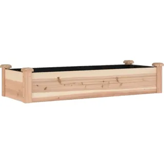 vidaXL Hochbeet mit Einsatz 120x45x25 cm Massivholz Tanne - Braun