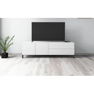 borchardt Möbel Sophia TV-Schrank 152 cm Weiß Metall/Spanplatte