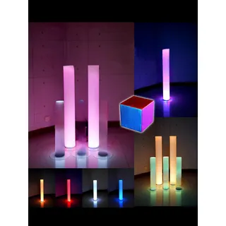 Wasser Säule 12*60 Wasserwand Säulen Wand Trennwand Led Beleuchtet Wassersäulen - Transparent