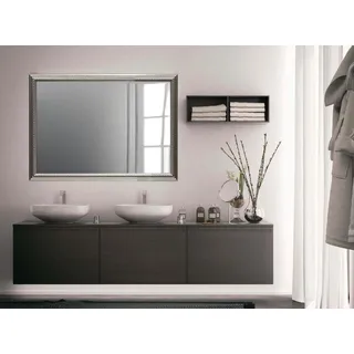 Zalena Treviso 30 x 25 cm Rahmenspiegel Wandspiegel Designspiegel Badspiegel für die Wohnung Gästebad Flur Gadrobe Wohnzimmer