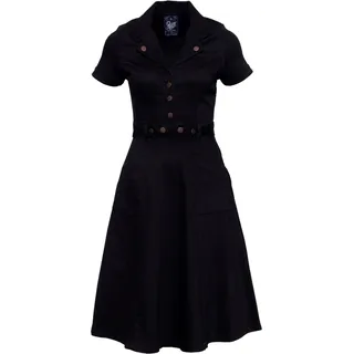 Queen Kerosin Workwear Kleid Schwarz M