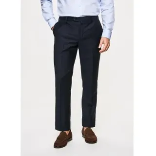Hackett London für Herren. HM211330 Einfarbige Wollhose navy (38), Lässig, Party, Wolle, Klassisch, Marine