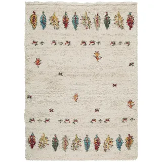 benuta Nest Hochflorteppich Gobi Beige 80x150 cm , Textil , Rauten , Rechteckig , 80x150 cm , Oeko-Tex® Standard 100 , wasserabweisend , Teppiche und Böden, Teppiche, Hochflorteppiche & Shaggys