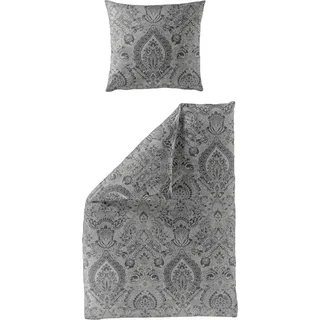 BIERBAUM 3846 Paisley Grau 135 x 200 cm + 2 x 80 x 80 cm