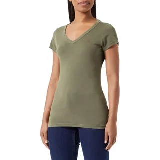 G-Star RAW Damen Eyben Slim V-Neck Top, Grün (Dark Olive gd D21314-B059-C793), XS