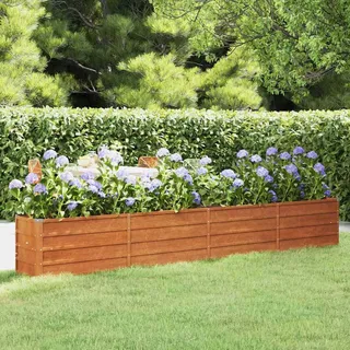 Hochbeet Rostig 320x40x45 cm Cortenstahl - Braun
