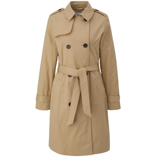 s.Oliver Damen 2149064 Trenchcoat, 8238 beige, 40