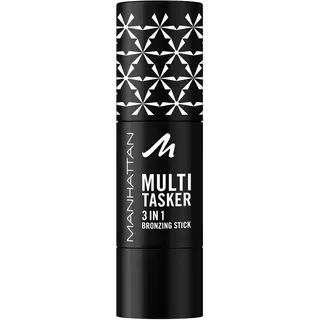 Manhattan Multi-Tasker 3-In-1 Bronzing Stick, cremiger Bronzer mit lichtreflektierenden Pigmenten, warm-schimmerndes Finish, vegane Formel, 4,5 g, Fb. 002, Medium