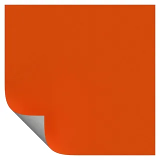 Verdunkelungsrollo/Thermo Rollo, Orange 113,5 x 175 cm, Klemmfix Rollos ohne Bohren, Seitenzugrollos mit Silberbeschichtung - Orange