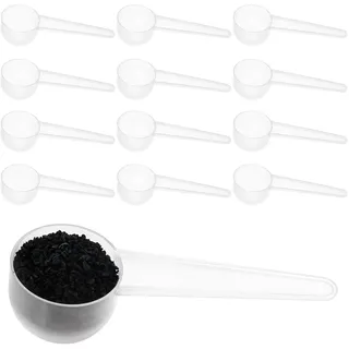 12 Stück Messlöffel Aus Kunststoff, Kaffeelöffel, Teelöffel (20 Ml | 1 Esslöffel | 20 Ml), Protein-Milchpulverlöffel Mit Langem Griff Zum Abmessen Von Backen Kochen Kaffee