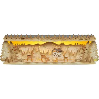 Tietze Erzgebirgsdegn LED Schwibbogen »Enerhöhung Rehe im Wald exklusiv«