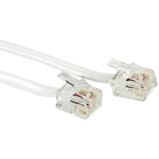 Value RJ12-Telefonkabel 6P4C, grau, 6 m