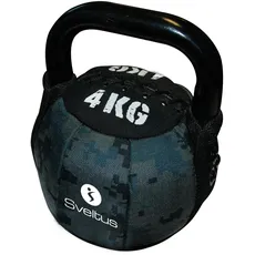 sveltus 1101 Soft Kettlebell 4kg Krafttraining Bootcamp Gewichte Neopren Hantel