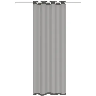 HOMEbasics HOME WOHNIDEEN Gardine »DOLLY« Ösen 1 Stk. tlg. transparent, grau,