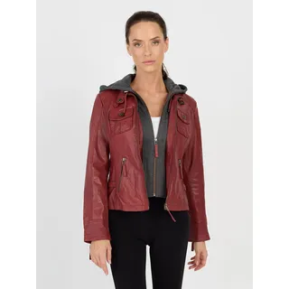JCC Lederjacke »Lederjacke 31024028«, rot,