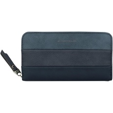 Bild Ellen Long zip wallet«, im modischen Streifendesign, blau