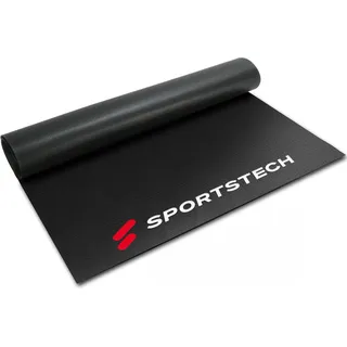 Sportstech BM216 Bodenschutzmatte | Strapazierfähig | Rutschfest - Schwarz