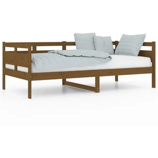 vidaXL Tagesbett Honigbraun Massivholz Kiefer 90x190 cm - Braun