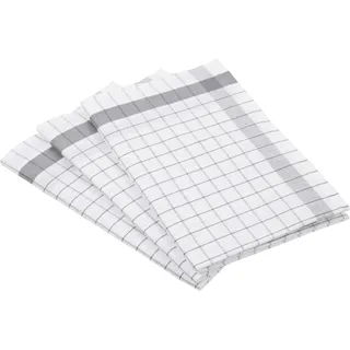 Geschirrtuch ROSS "Exclusiv", silber (silberfarben), B:50cm L:70cm, 50% Baumwolle, 50% Leinen, Geschirrtücher, Geschirrtuch, Karofond, 50% Baumwolle, 50% Leinen, 50x70 cm