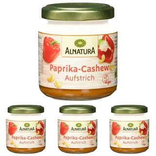 Alnatura Bio Paprika-Nuss Brotaufstrich, 125g (Packung mit 4)