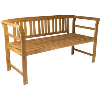 SAM 3-Sitzer Gartenbank Rosa, Akazienholz massiv + geölt, Holzbank für Garten und Balkon, Sitzbank 161 x 63 x 82 cm, pflegeleichtes Unikat