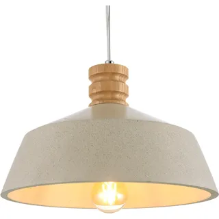 Paco Home Pendelleuchte »KUTTER«, 1 flammig, Leuchtmittel E27   ohne Leuchtmittel, LED, E27, Lampe Für Wohnzimmer Esszimmer Küche, Höhenverstellbar, beige