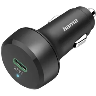 Hama Car Charger 25W USB Ladegerät 1x USB-C® USB PD Schwarz KFZ, LKW