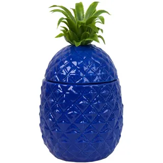 Talking Tables Blauer Ananas Eiskübel mit Deckel – Premium Getränkewagen Zubehör für Bar Dekorationen | Retro Edelstahl Weinflaschenkühler, edle Partydekoration für Tisch, Bluebucket