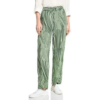 CECIL Damen B377612 Wide Leg Hose, cool Khaki, L / 28L