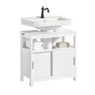 SoBuy Waschbeckenunterschrank 60 x 61 x 30 cm Weiß