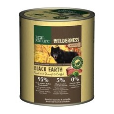 REAL NATURE WILDERNESS Adult Black Earth Rind mit Strauß & Büffel 12x800 g