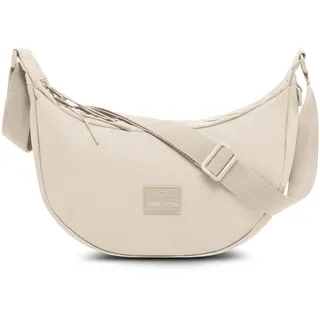 Johnny Urban Crossbody Bag Damen & Herren Beige - Ally Medium - Moon Bag Design - Umhängetasche im Halbmond Stil - Halbrunde Tasche mit verstellbarem Gurt - Wasserabweisend