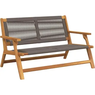 vidaXL gartenmöbel Grau 122 x 76 x 73 cm Massivholz Akazie - Grau
